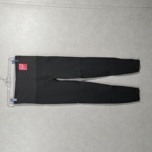 04148 Spanx dark green seamless leggings with ankle zippers 1X NWT